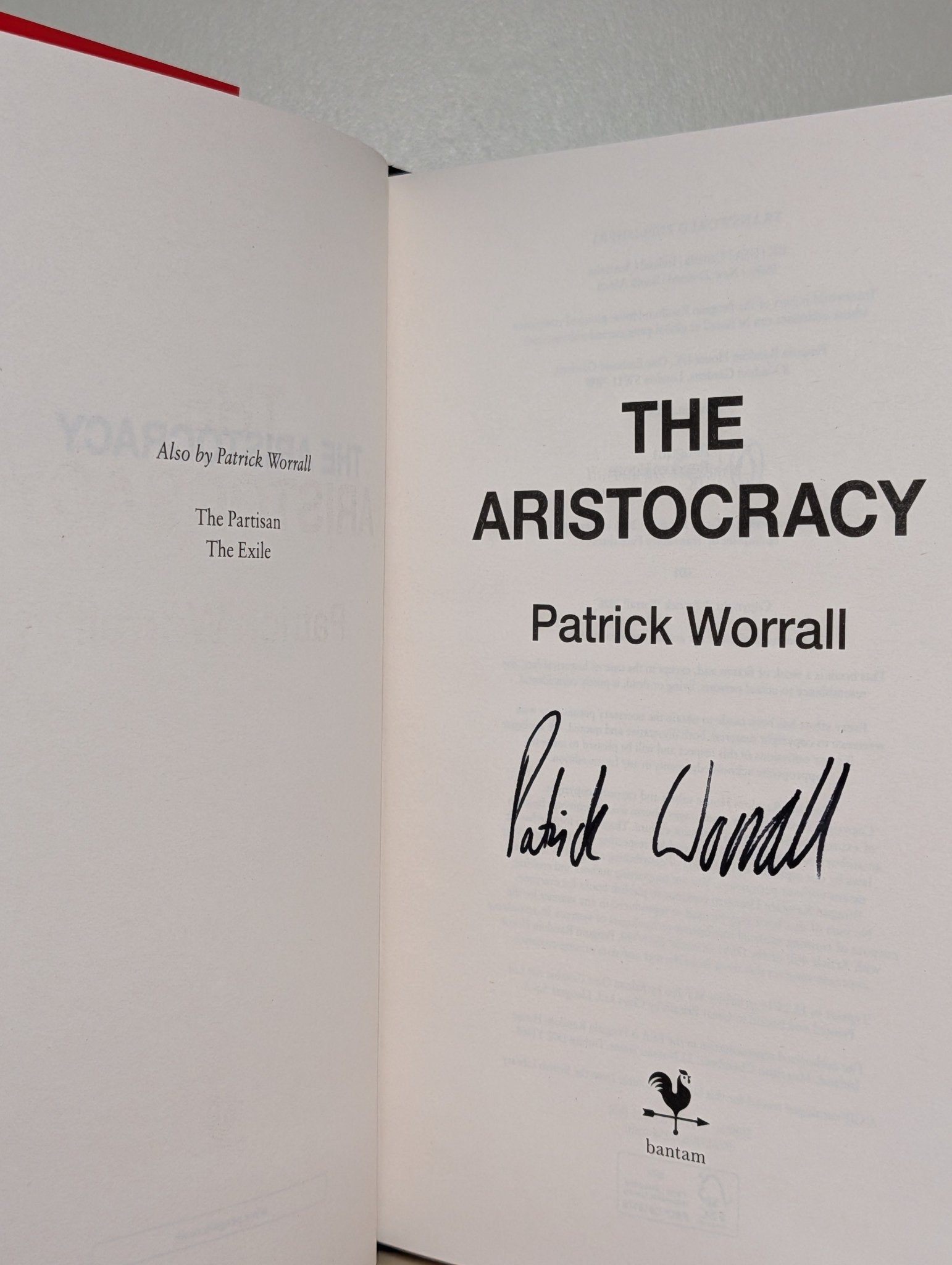 The Aristocracy by Patrick Worrall (Signed First Edition) - Fialta Books