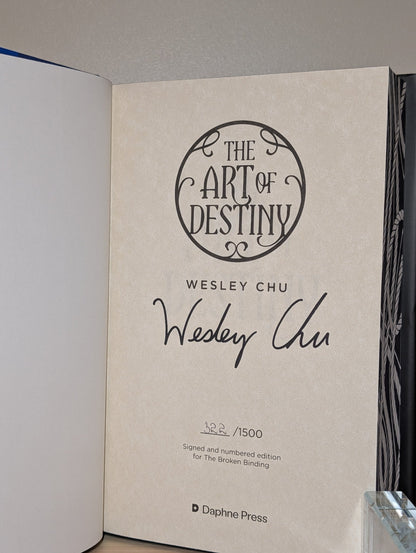 The Art of Prophecy; Art of Destiny; Art of Legend by Wesley Chu (Signed with sprayed edges) - Fialta Books