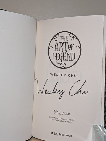 The Art of Prophecy; Art of Destiny; Art of Legend by Wesley Chu (Signed with sprayed edges) - Fialta Books