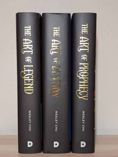 The Art of Prophecy; Art of Destiny; Art of Legend by Wesley Chu (Signed with sprayed edges) - Fialta Books