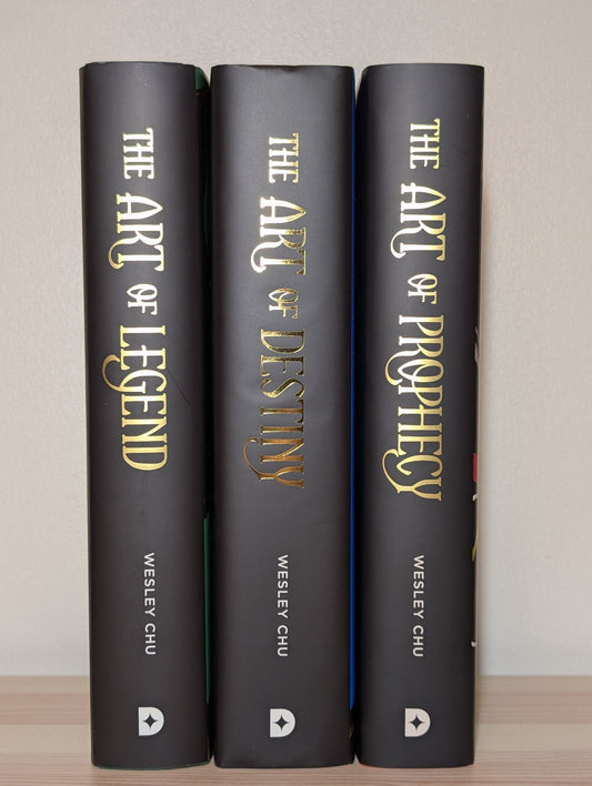 The Art of Prophecy; Art of Destiny; Art of Legend by Wesley Chu (Signed with sprayed edges) - Fialta Books