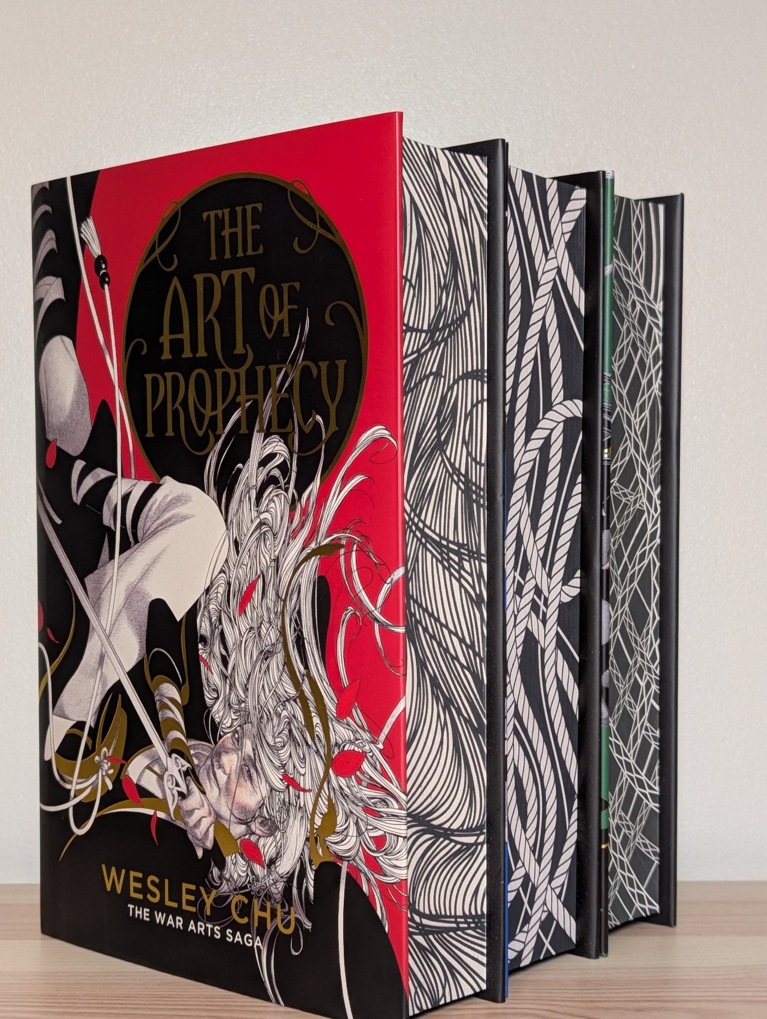 The Art of Prophecy; Art of Destiny; Art of Legend by Wesley Chu (Signed with sprayed edges) - Fialta Books
