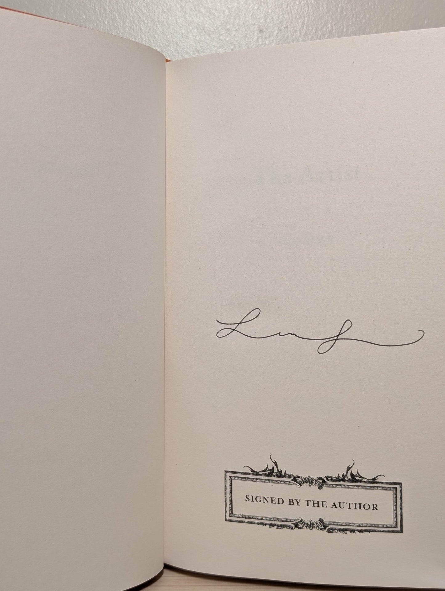 The Artist by Lucy Steeds (Signed First Edition) - Fialta Books