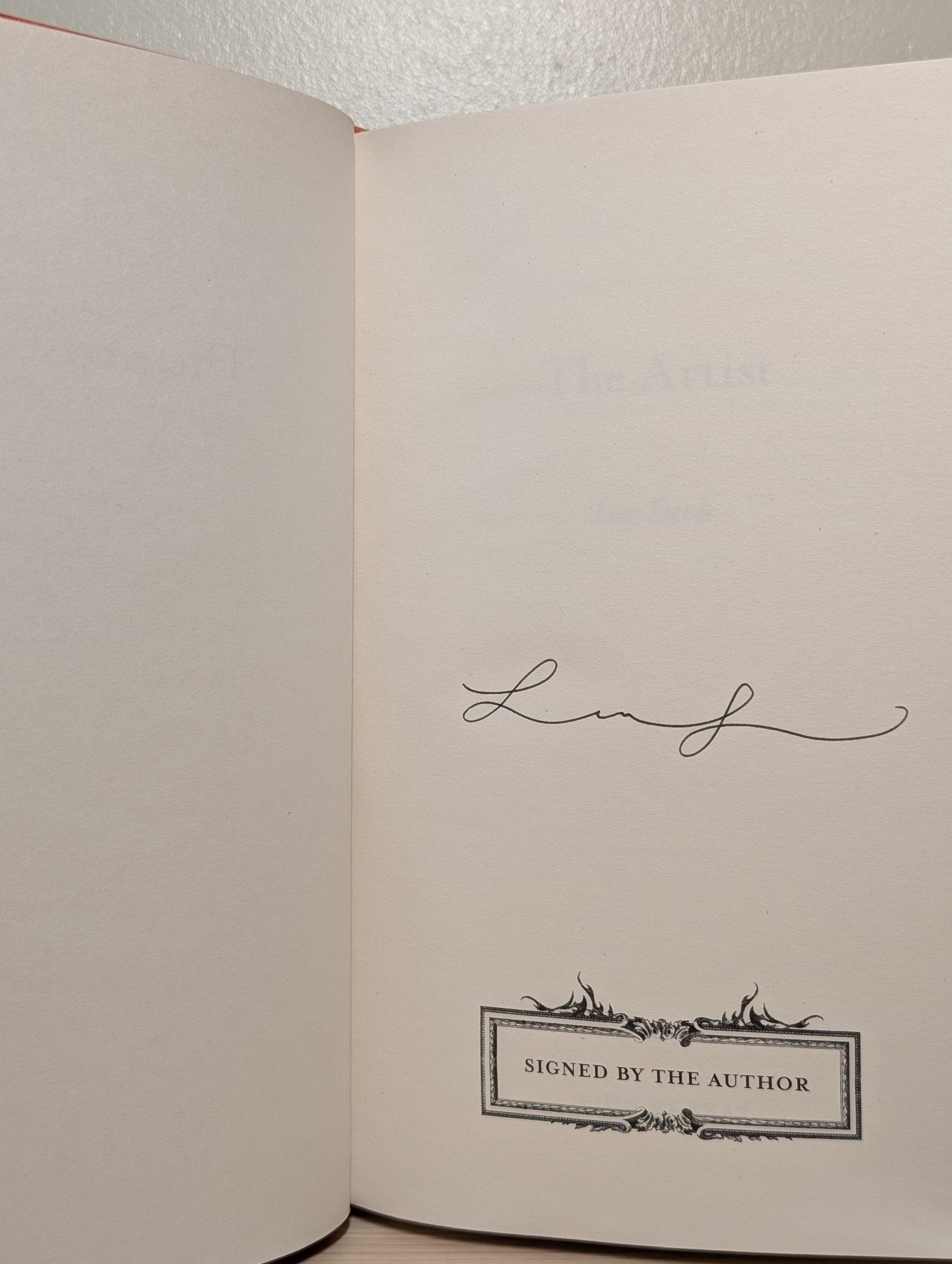 The Artist by Lucy Steeds (Signed First Edition) - Fialta Books