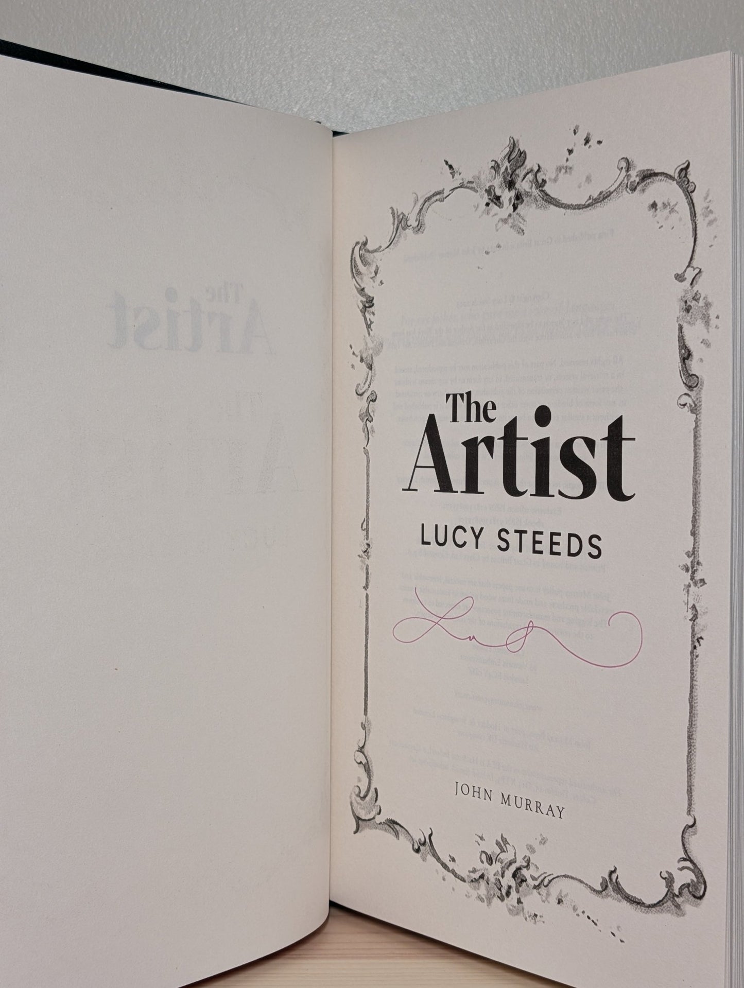 The Artist by Lucy Steeds (Signed Special Edition) - Fialta Books