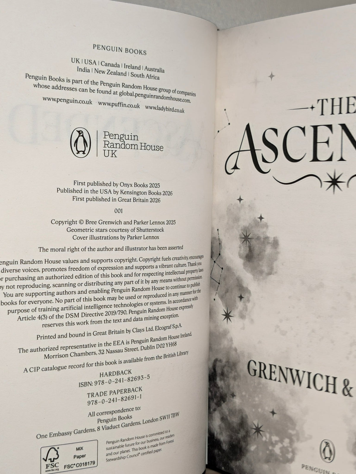 The Ascended by Bree Grenwich (First Edition with sprayed edges) - Fialta Books
