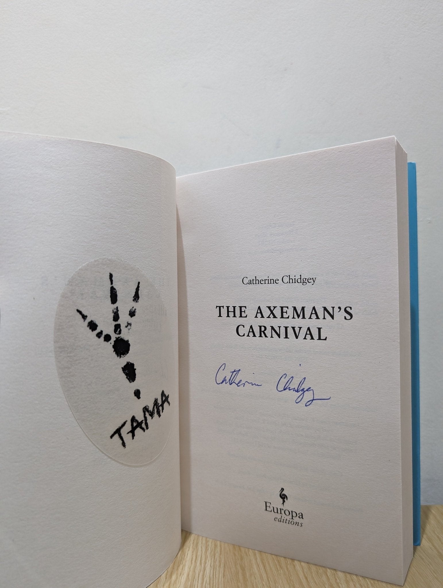 The Axeman's Carnival by Catherine Chidgey (Signed Stamped First Edition) - Fialta Books