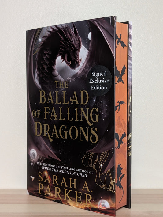 The Ballad of Falling Dragons by Sarah A. Parker (Signed First Edition with sprayed edges) - Fialta Books