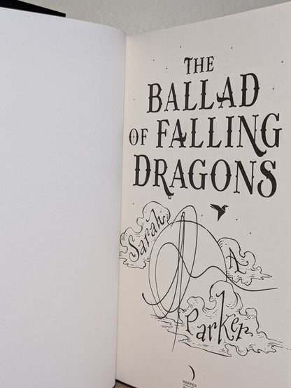 The Ballad of Falling Dragons by Sarah A. Parker (Signed First Edition with sprayed edges) - Fialta Books