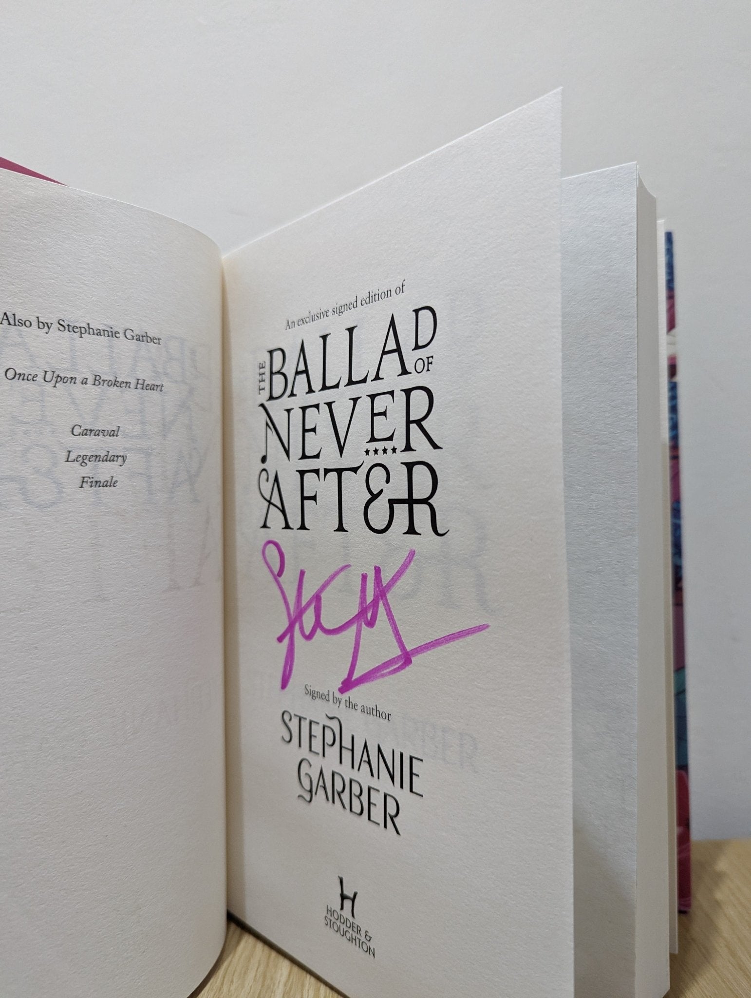 The Ballad of Never After by Stephanie Garber (Signed Flower Hidden Cover) - Fialta Books