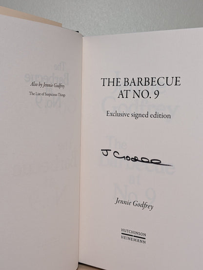 The Barbecue at No.9 by Jennie Godfrey (Signed First Edition with sprayed edges) - Fialta Books