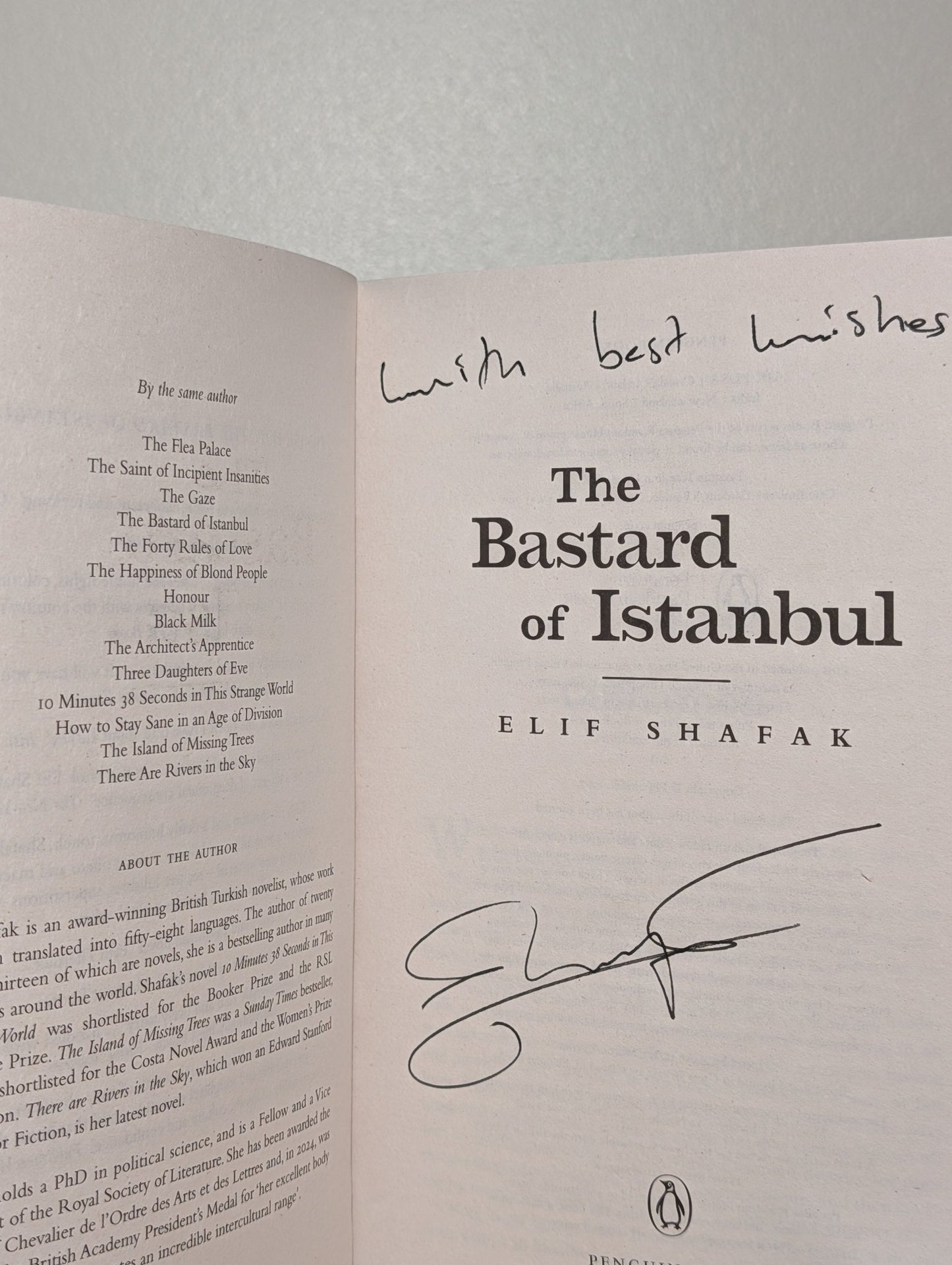 The Bastard of Istanbul by Elif Shafak (Signed Paperback) - Fialta Books