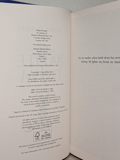 The Battle Drum by Saara El - Arifi (Signed First Edition with sprayed edges) - Fialta Books