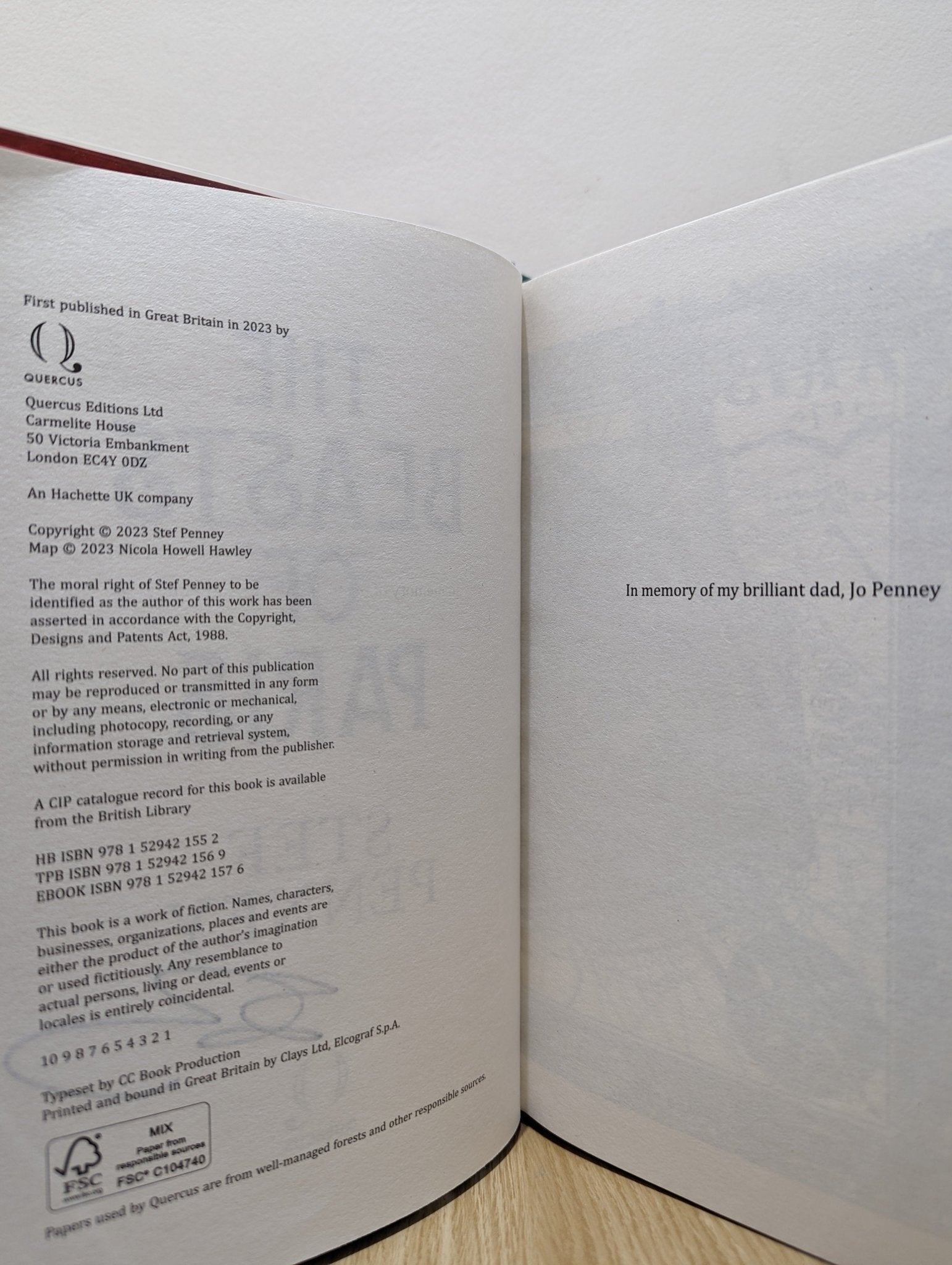 The Beasts of Paris by Stef Penney (Signed First Edition) - Fialta Books