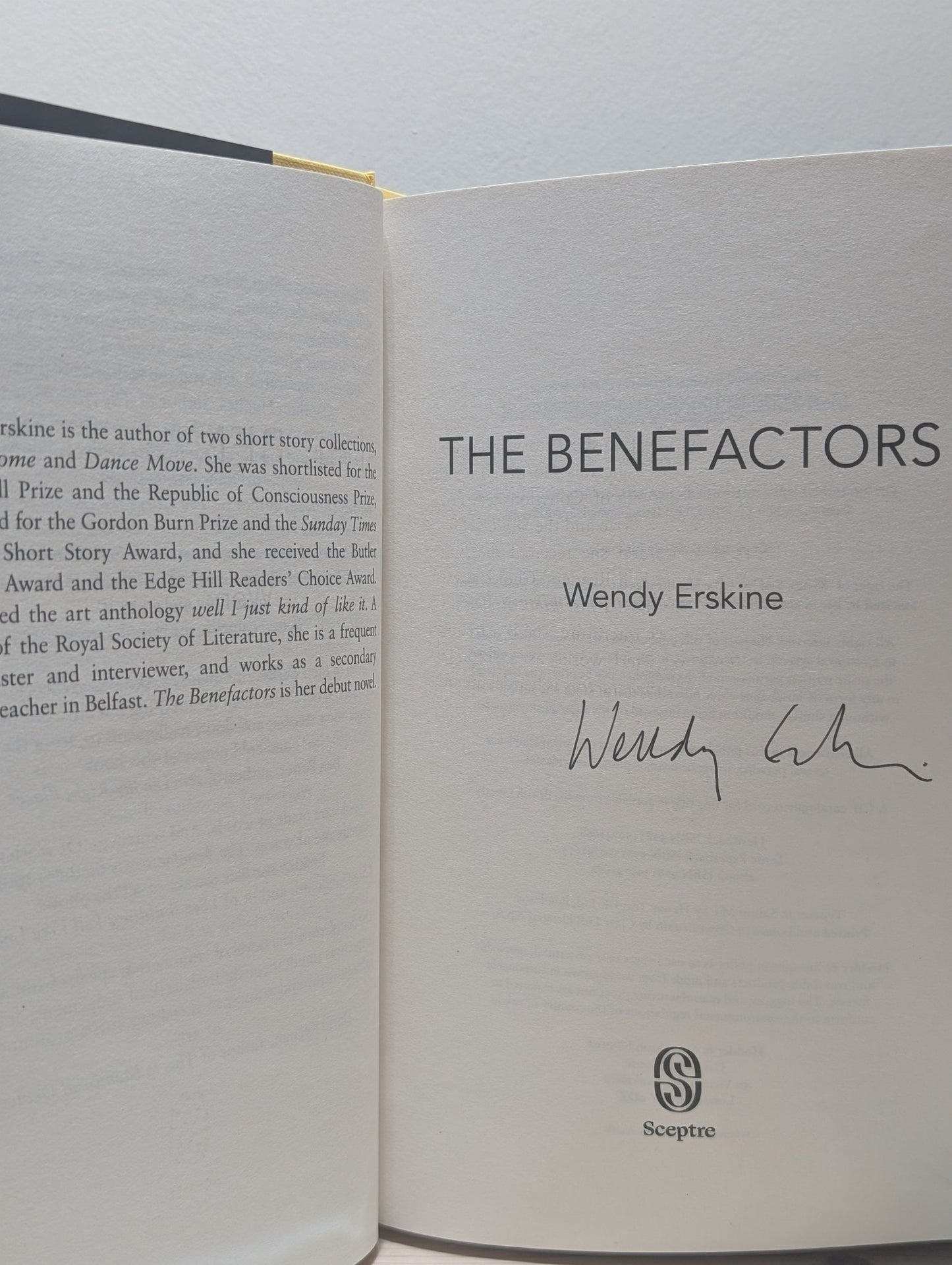The Benefactors by Wendy Erskine (Signed First Edition) - Fialta Books