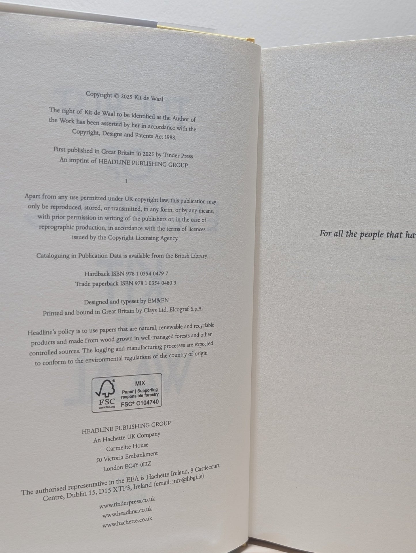 The Best of Everything by Kit De Waal (Signed First Edition) - Fialta Books