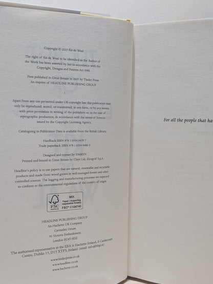 The Best of Everything by Kit De Waal (Signed First Edition) - Fialta Books