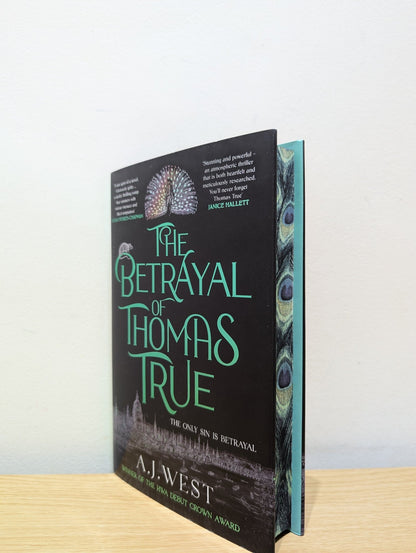 The Betrayal of Thomas True by A. J. West (Signed First Edition with sprayed edges) - Fialta Books