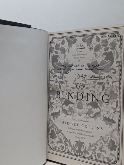 The Binding; Betrayals; Silence Factory by Bridget Collins (Signed with sprayed edges) - Fialta Books