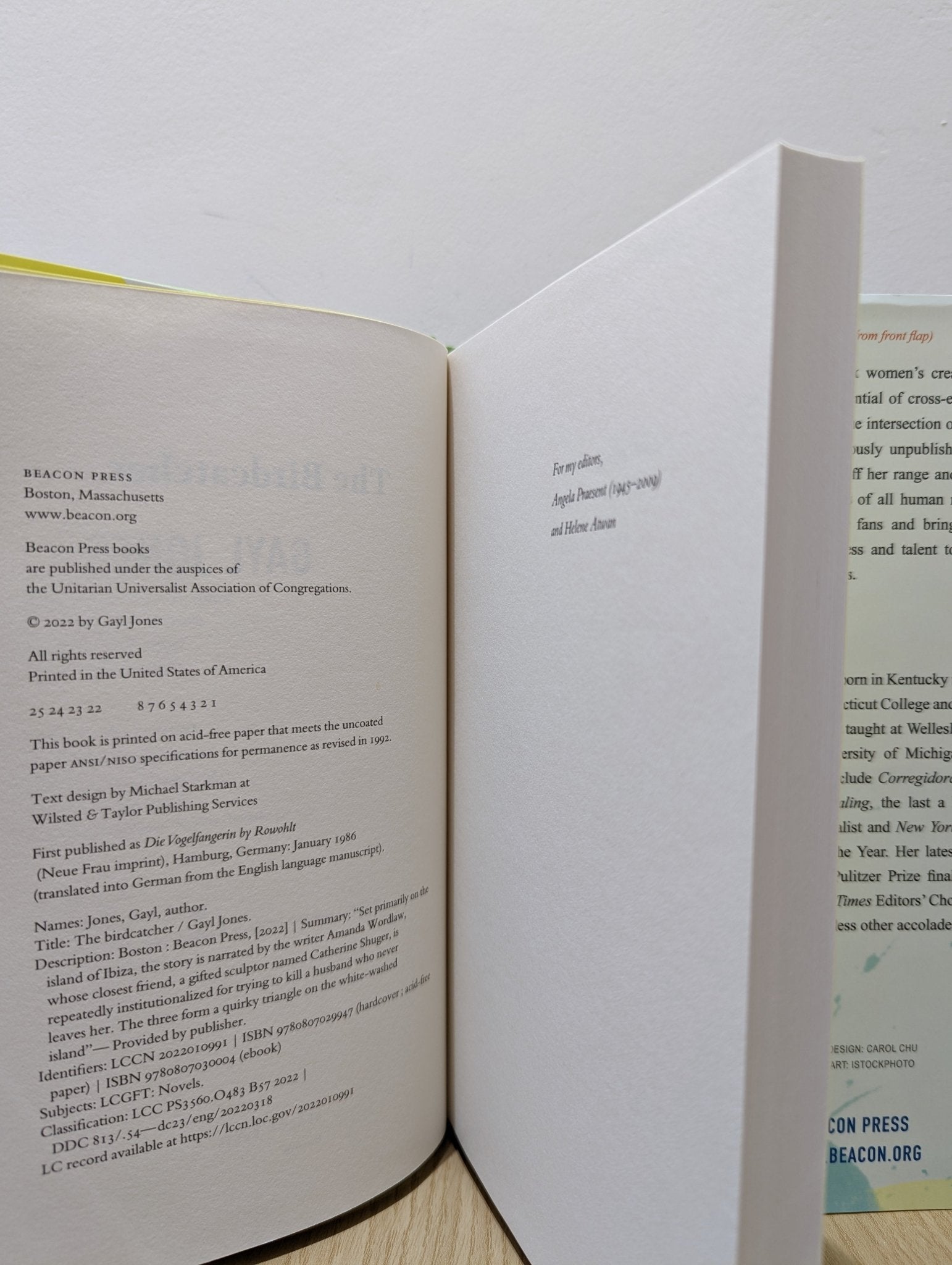 The Birdcatcher by Gayl Jones (First Edition) - Fialta Books