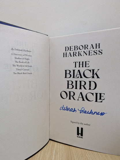 The Black Bird Oracle by Deborah Harkness (Signed First Edition with black foiled board) - Fialta Books