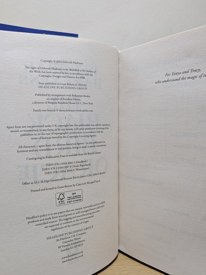 The Black Bird Oracle by Deborah Harkness (Signed First Edition with white board) - Fialta Books