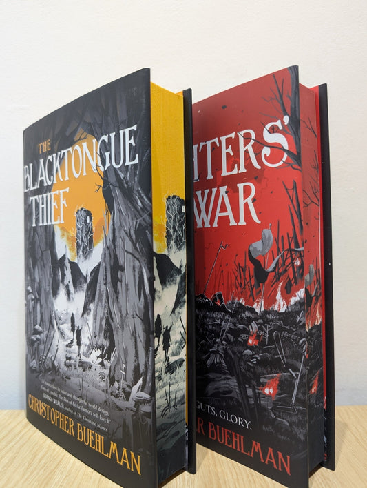 The Blacktongue Thief; Daughters' War by Christopher Buehlman (Signed with sprayed edges) - Fialta Books