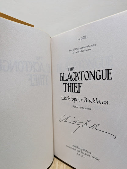 The Blacktongue Thief; Daughters' War by Christopher Buehlman (Signed with sprayed edges) - Fialta Books