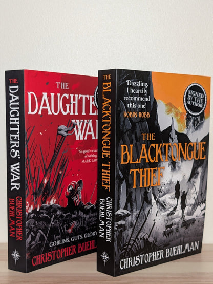 The Blacktongue Thief; The Daughters' War by Christopher Buehlman (Signed Paperback Set) - Fialta Books