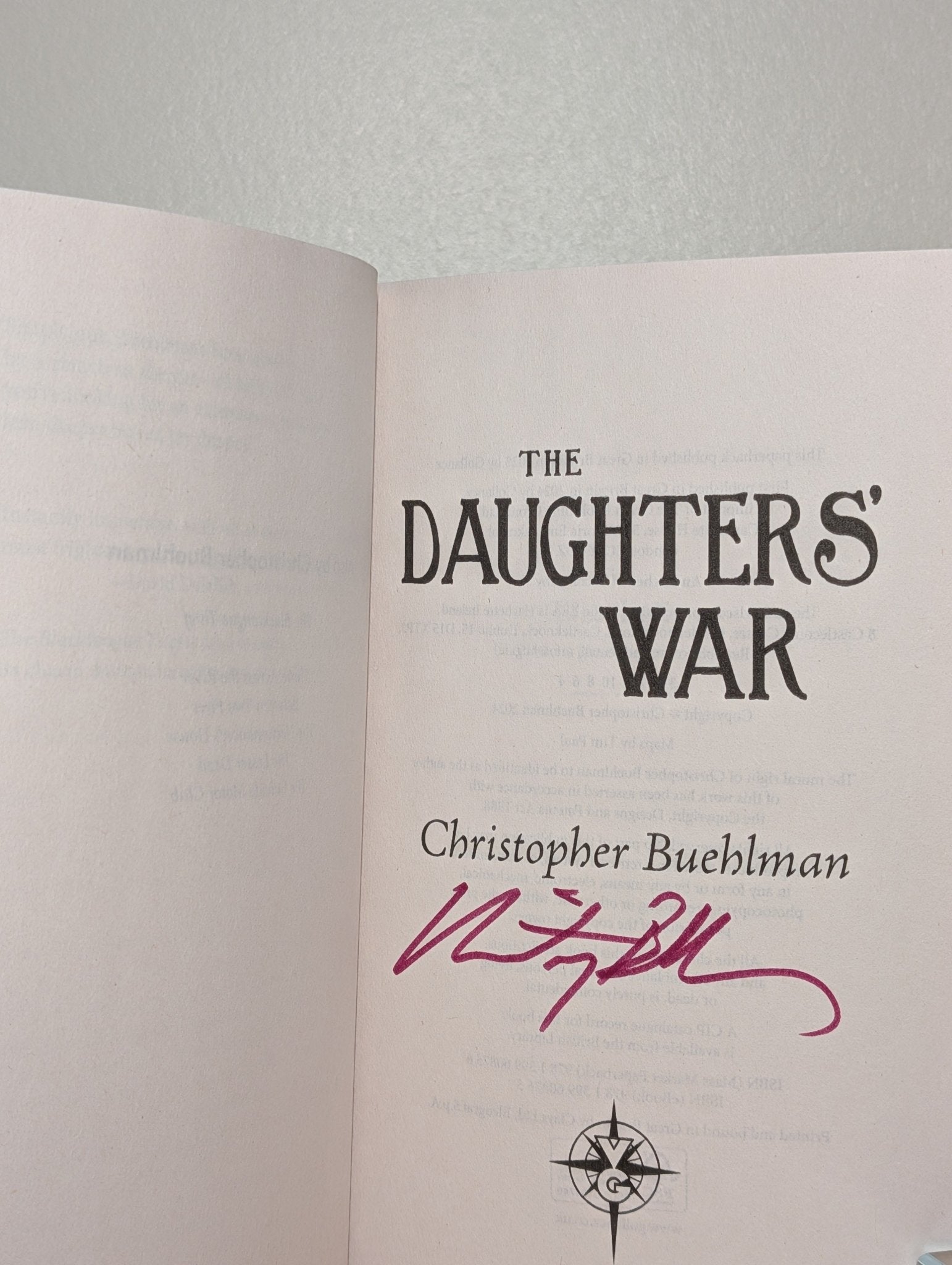 The Blacktongue Thief; The Daughters' War by Christopher Buehlman (Signed Paperback Set) - Fialta Books