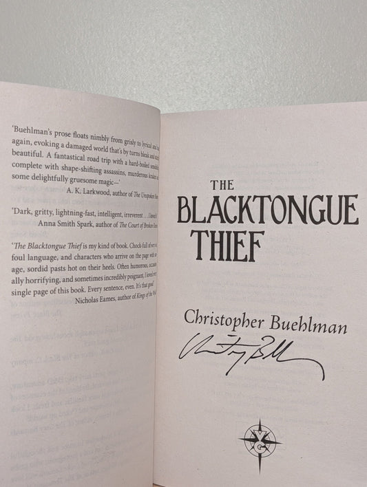 The Blacktongue Thief; The Daughters' War by Christopher Buehlman (Signed Paperback Set) - Fialta Books