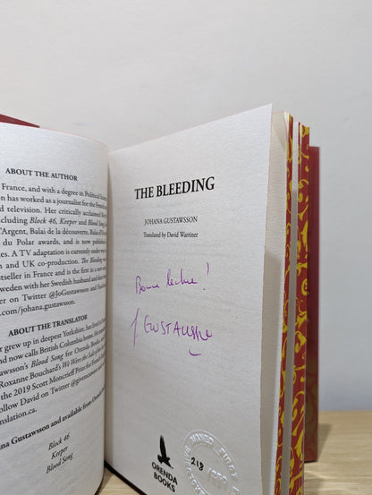 The Bleeding by Johana Gustawsson (Signed Numbered Edition with sprayed edges) - Fialta Books