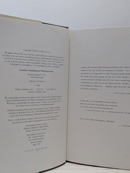 The Blind Assassin by Margaret Atwood (Signed First Edition) - Fialta Books