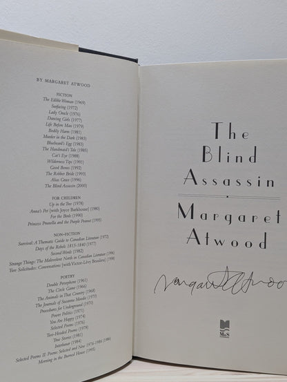 The Blind Assassin by Margaret Atwood (Signed First Edition) - Fialta Books