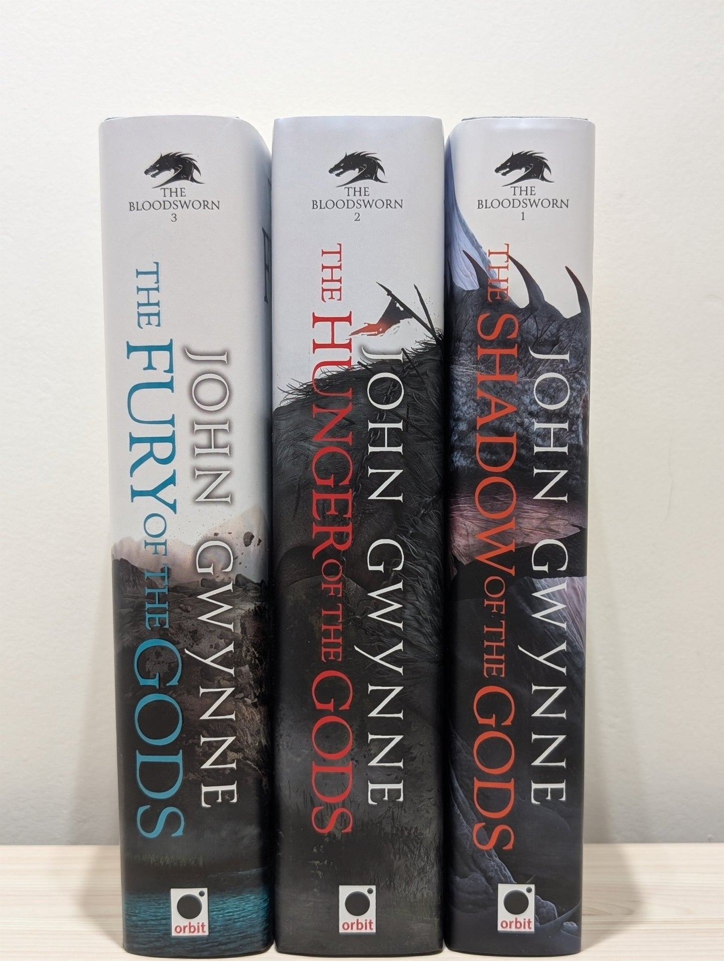 The Bloodsworn Saga: Shadow of the Gods; Hunger of the Gods; Fury of the Gods by John Gwynne (Signed) - Fialta Books