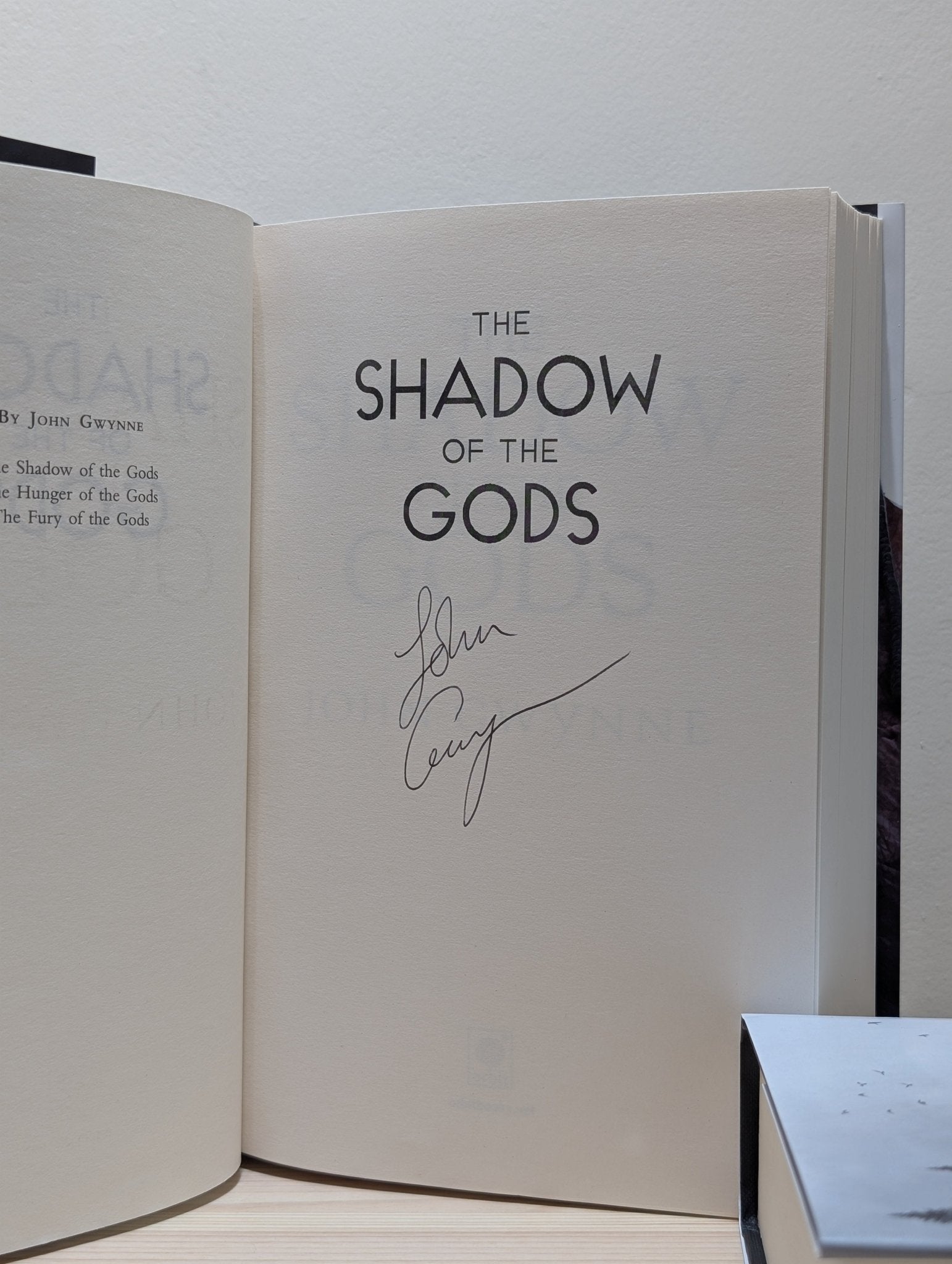 The Bloodsworn Saga: Shadow of the Gods; Hunger of the Gods; Fury of the Gods by John Gwynne (Signed) - Fialta Books