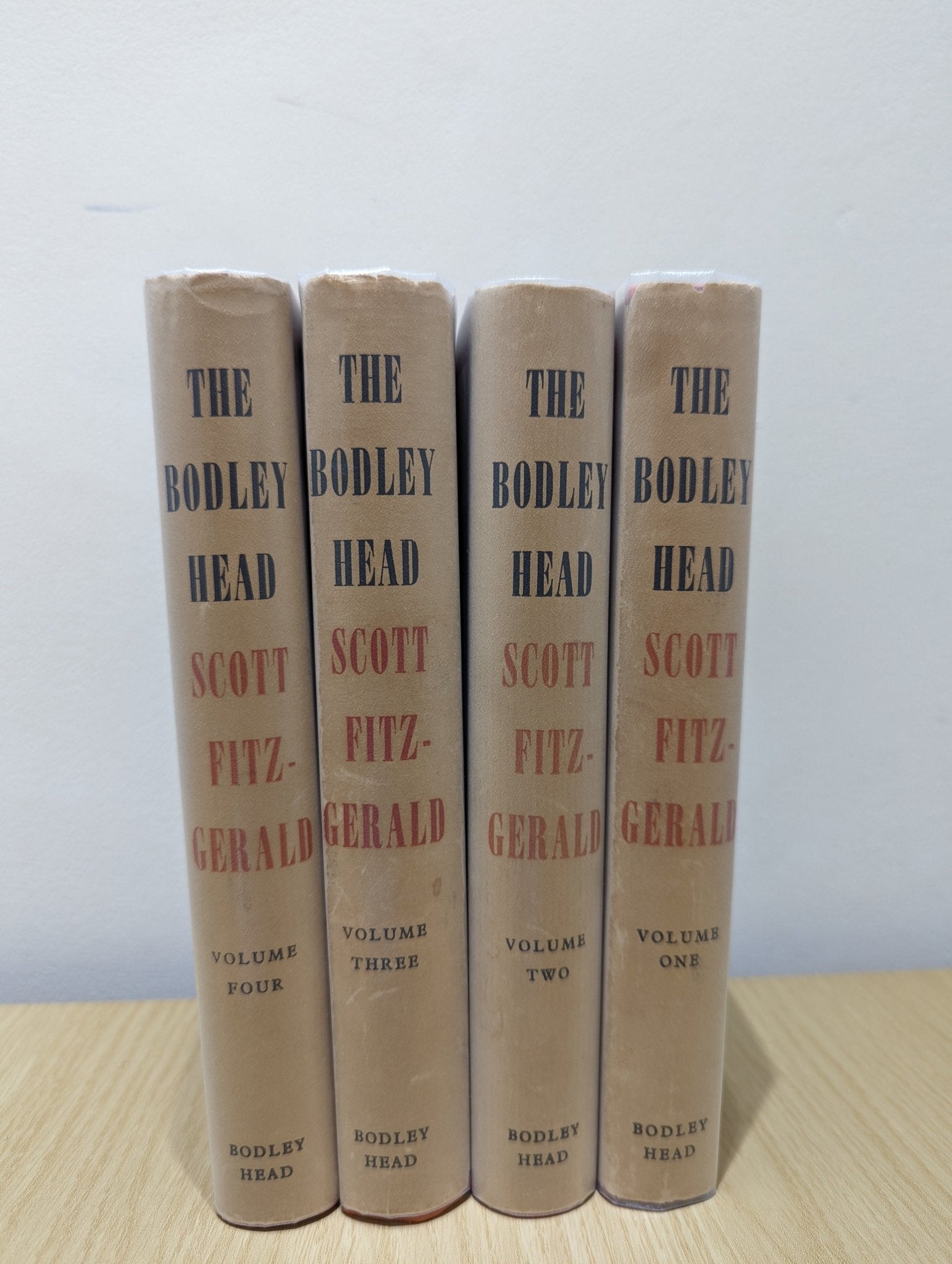 The Bodley Head Scott Fitzgerald Voume 1 - 4 by Scott F. Fitzgerald - Fialta Books