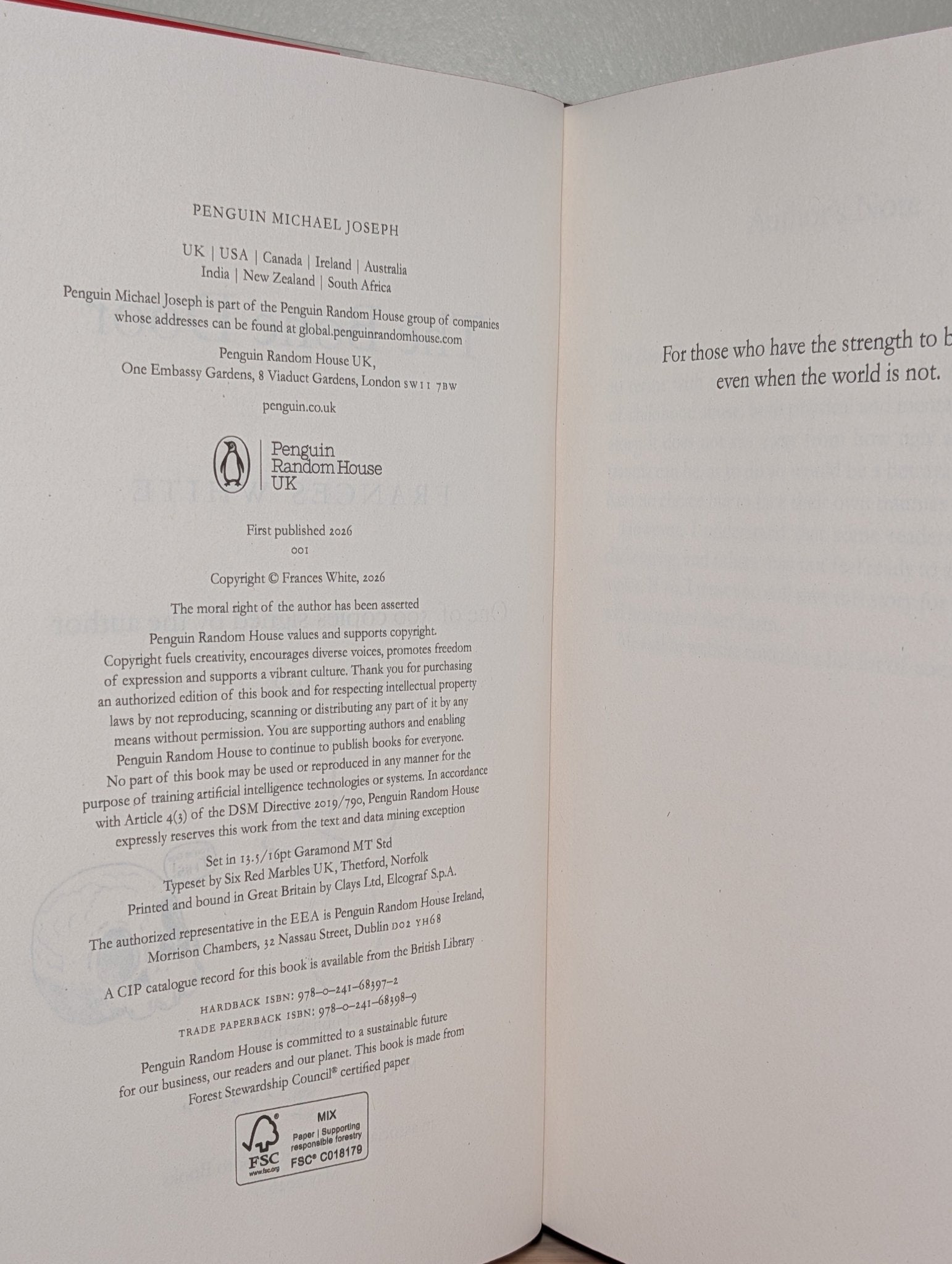 The Bone Door by Frances White (Signed First Edition with sprayed edges) - Fialta Books