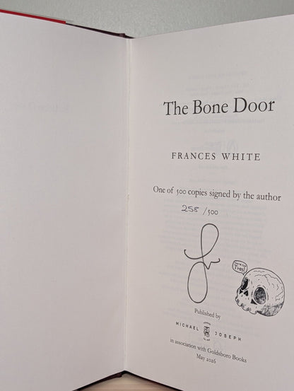 The Bone Door by Frances White (Signed First Edition with sprayed edges) - Fialta Books