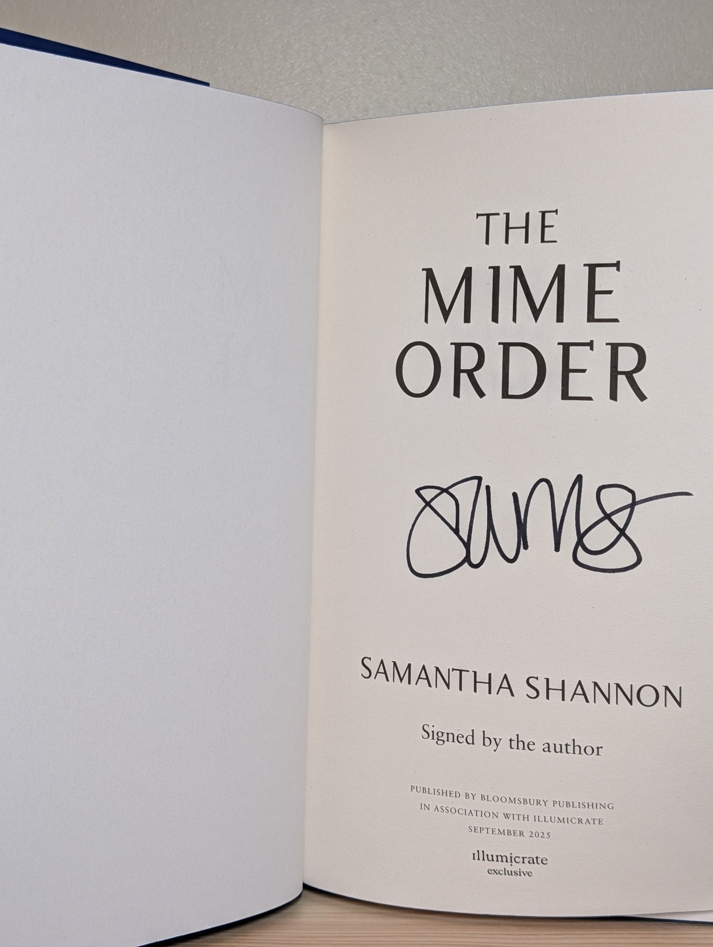 The Bone Season; Mime Order; Song Rising by Samantha Shannon (Signed special edition with sprayed edges) - Fialta Books