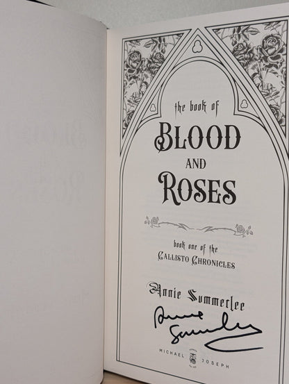The Book of Blood and Roses by Annie Summerlee (Signed First Edition) - Fialta Books