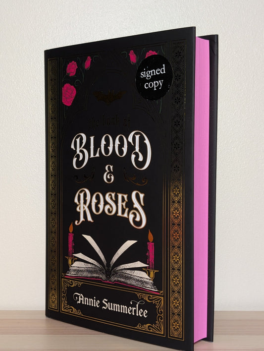 The Book of Blood and Roses by Annie Summerlee (Signed First Edition with sprayed edges) - Fialta Books