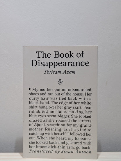 The Book of Disappearance by Ibtisam Azem (First Edition) - Fialta Books