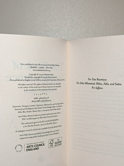 The Book of Disappearance by Ibtisam Azem (Signed) - Fialta Books