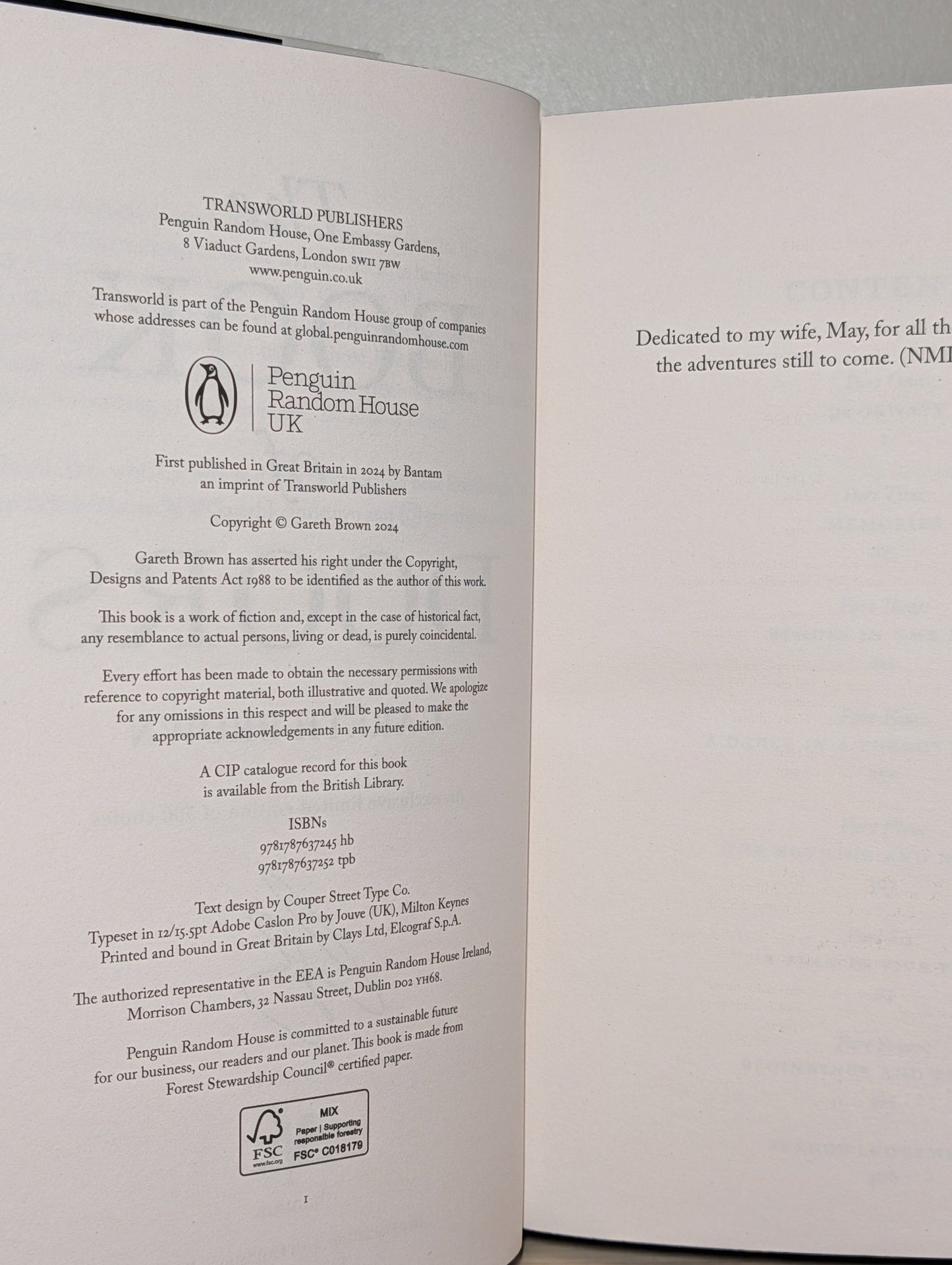 The Book of Doors by Gareth Brown (Signed First Edition with sprayed edges) - Fialta Books