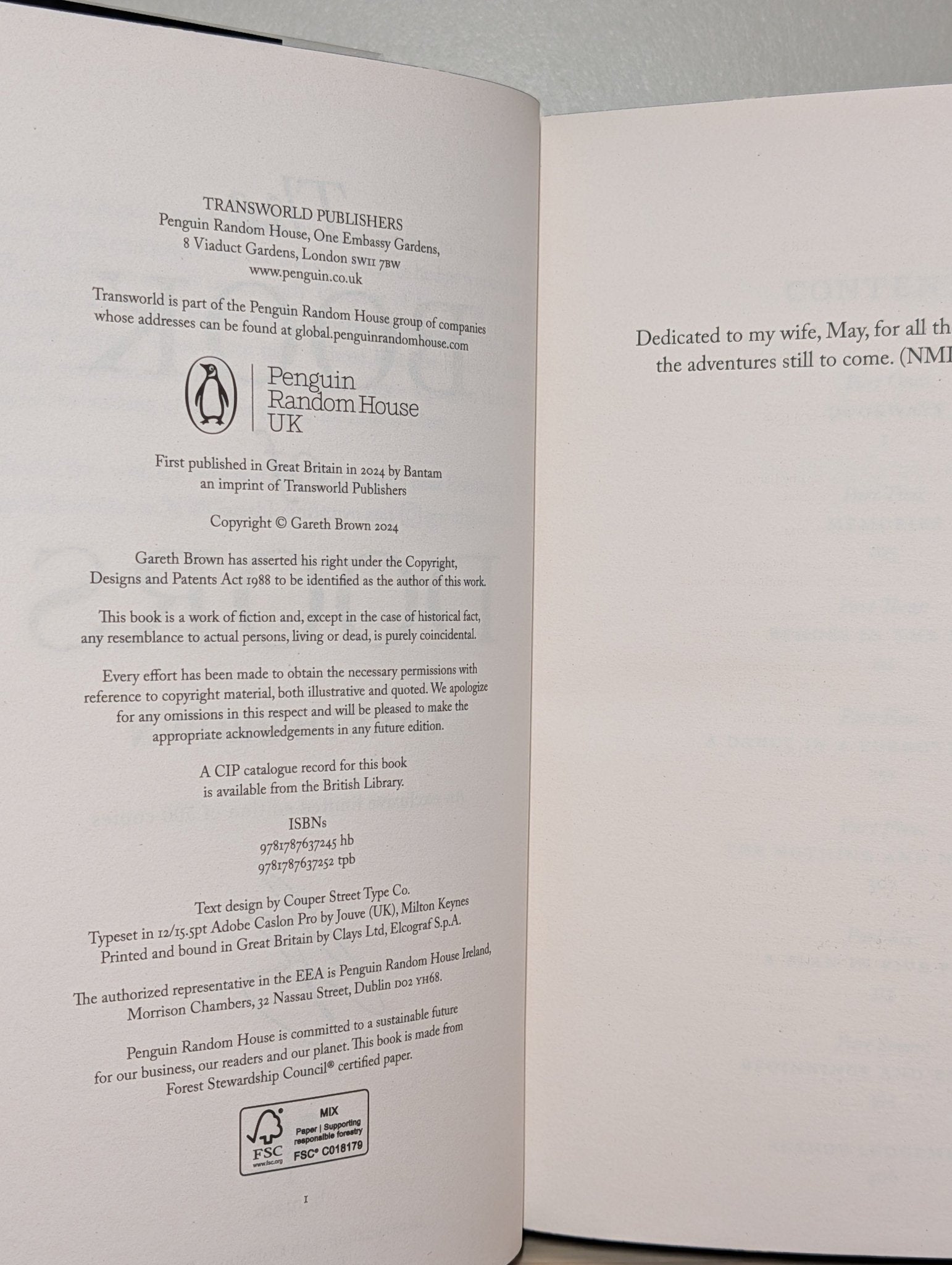 The Book of Doors by Gareth Brown (Signed First Edition with sprayed edges) - Fialta Books