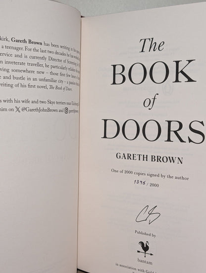 The Book of Doors by Gareth Brown (Signed Numbered First Edition with sprayed edges) - Fialta Books