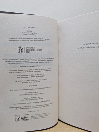 The Book of Elsewhere by Keanu Reeves China Mieville (Double Signed) - Fialta Books