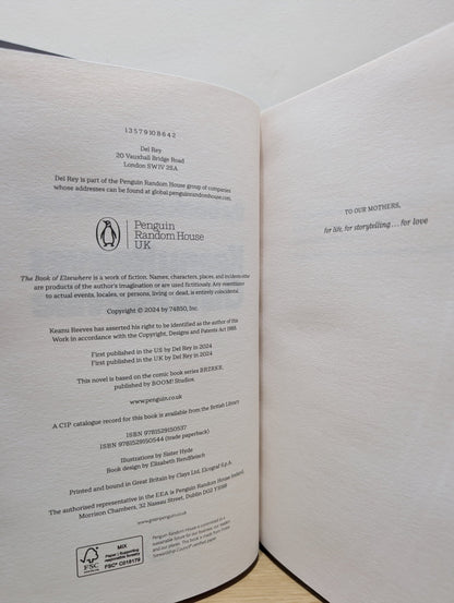 The Book of Elsewhere by Keanu Reeves China Mieville (Signed) - Fialta Books