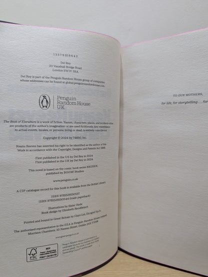 The Book of Elsewhere by Keanu Reeves China Mieville (Signed with sprayed edges) - Fialta Books